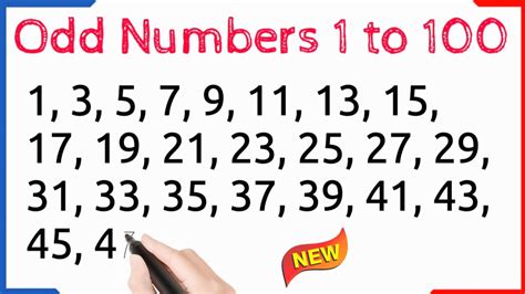 how many odd numbers are in 100
